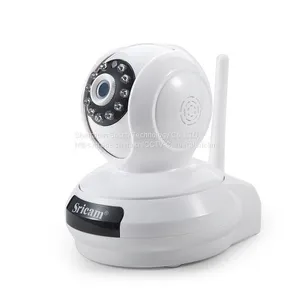 Sricam SP019 Hot Selling IEEE 820.11 B/g/n Wireless Wifi P2P Pan Tilt Indoor Infrared Dome IP Camera thumbnail-1
