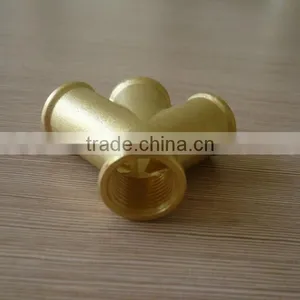 Brass NPT fe Male German Type Four Way Air Quick Coupling thumbnail-3