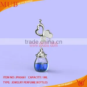 Glass Jewelry Heart Shape Necklace Glass Bottle thumbnail-1