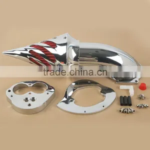 Chrome Air Cleaner Kits Intake Filter For Kawasaki Classic Vulcan VN1500 00-08 thumbnail-1