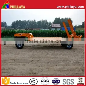 2Axle 3Axle 30T 40T Lowbed Dolly Truck Double Axle Low Flatbed Trailer With Turntable Drawbar thumbnail-3