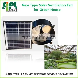 SUNNY FAN 12 Inch 12 Watt Wall Mounted Solar Industrial Air Exhaust Fan thumbnail-4