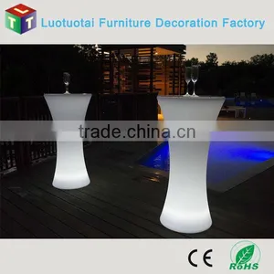 Round Cocktail Table With 16 Color Change thumbnail-3
