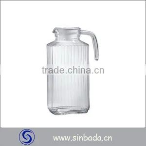 New Glass Pitcher,1.7L Bar Shaped Glass Jug,water Jug thumbnail-1