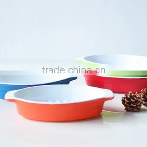 7''/9''/11'' Fish Shape Bakeware Ceramic Fish Bakeware Noodle Ceramic Tray Fish Shape Bakeware Set thumbnail-2