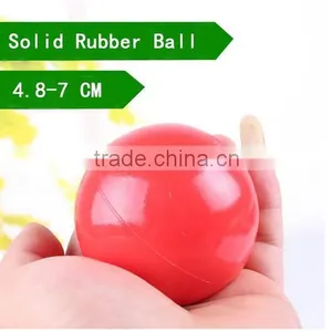 CY187 Products For Pet Puppy Dog Red Solid Natural Rubber Elastic Pet Ball Toys, Bite Resistant Dog Toy Squeakers Training Toys thumbnail-1