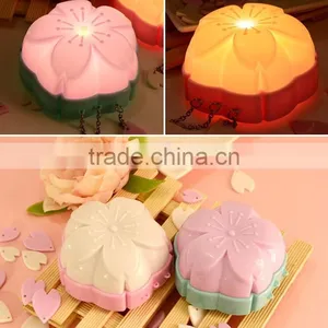Plug Romantic Sakura Adjustable Voice Light Motion Sensor Led Night Light thumbnail-4
