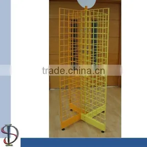 Wire Mash 4 Way Metal Display Rack thumbnail-1