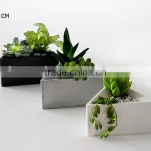 Architectural Decor Triangle Planter Pot Concrete Succulent Holder thumbnail-2