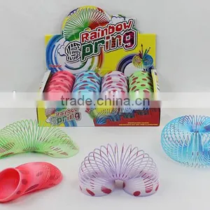 Hot Sale Promotional Gift Plastic Rainbow Spring Toys for Kids/promotional Gift Magic Rainbow Circle thumbnail-1