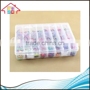 NBRSC 24 Compartment Adjustable Clear Plastic Storage Box Jewelry Tool Container thumbnail-6