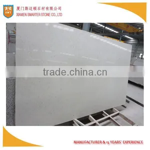 Pure White Artificial Quartz Slab for Kitchen Worktops thumbnail-1