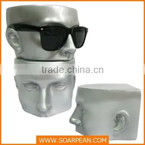 Fiberglass High Glossy Head Mannequin For Glassed Display thumbnail-1