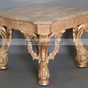 MO-0019-04 Leading French Style Antique Square Coffee Table thumbnail-1