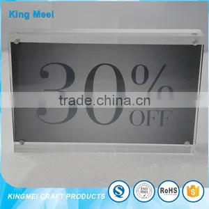 2017 Clear Transparent Acrylic Product Sign Board thumbnail-1