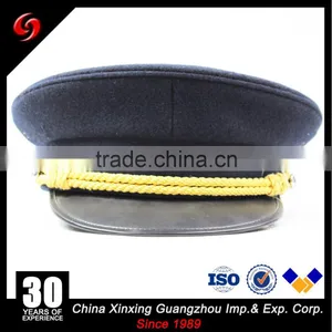 Custom Fashion High Quality Navy Military Officer Caps for Sale thumbnail-1