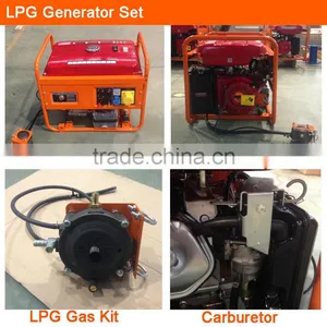 LPG Gas Generator Set Power Air-cooled 4stroke Natural Gas,gasoline Fuel thumbnail-5
