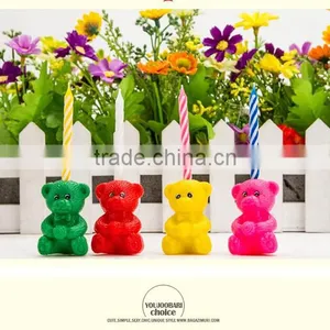Birthday Candles Birthday Cake Candles Little Bear Candles Wholesale thumbnail-5