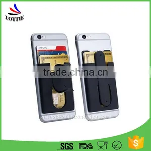 High Quality Custom Logo Promotional Silicon Card Holder for Phone thumbnail-4