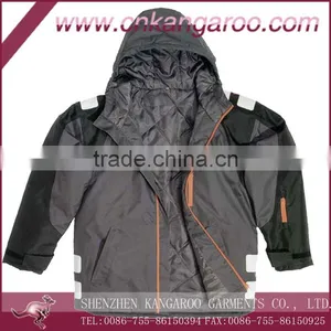 Boy's 80% Polyester 20% Nylon Jacket With Hood thumbnail-1