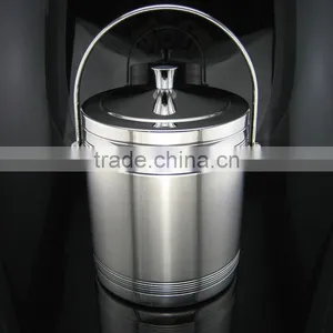 Cooling and Holding Accessory Galvanized Metal Steel Ice Bucket Ice Pail for Wine or Beer or Champagne Bottles thumbnail-4