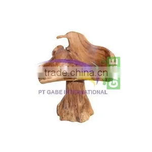 Stool Made From Log Furniture Teak Wood Model Stump Organic ,natural Colot thumbnail-2