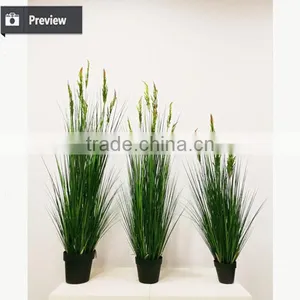 110 / 140 / 170cm Dongguan Artificial Grass Potted Onion Grass With Wheat Spray for Indoor Decoration thumbnail-4