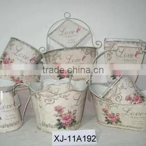 Cheap Metal Decal Flower Pot for Deco thumbnail-6