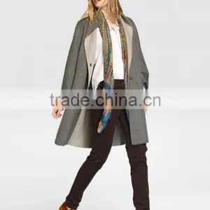 Latest Designs Gray Fur Coat Women Long Loose Winter Keep Warm Coat Without Hooded Wholesale thumbnail-5