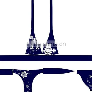 Snow Flower Design Blue Colour Women's Bikinis thumbnail-1