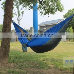 Shuoyang Portable Camping Hammock-100% Ripstop Parachute Nylon Outdoor Double Hammock With Free Hammock Straps & Carabiners thumbnail-4
