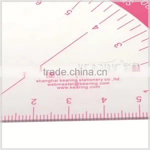 Kearing Chinese Manufactur Plastic Triangle Grading Rulerwith Protractor # T010 thumbnail-2