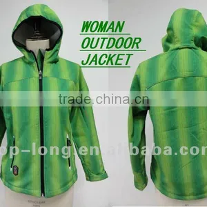Ladies Outdoor Jacket With Hood Windproof Waterproof thumbnail-1