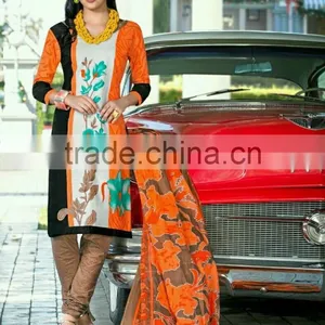 Pure Cotton Readymade Styles Printed Suits thumbnail-1