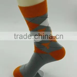 Men Argyle Custom Socks With Wording on the Bottom thumbnail-2