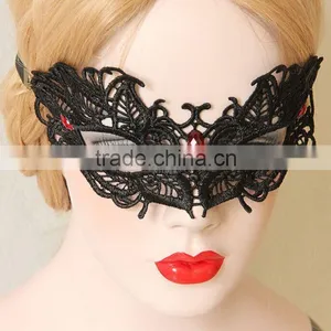 Venice Style Party Princess Mask,sexy Black Lace Half Face Mask,women Halloween Gift Masks thumbnail-1