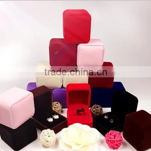 Printed Own Logo Velvet Jewelry Boxes Gifts Custom Sizes and Colors Velvet Jewelry Package Box for Bangles & Bracelets thumbnail-1