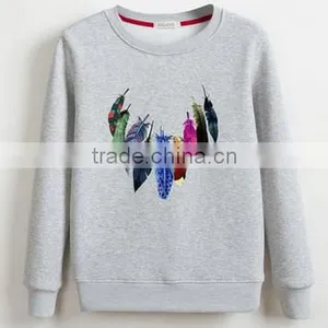 China Oem Cheaper Customized TC65/35fleece 300grm Printed Crewneck Sweatshirt With Good Quality thumbnail-3