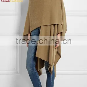 Lady Cashmere Knitted Nepal Poncho thumbnail-2
