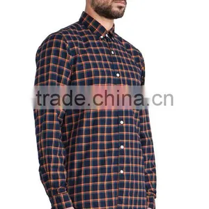 2017 Excellent Quality Latest Style Long Sleeve Flannel Shirt for Men thumbnail-1