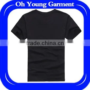 2016 Guangzhou High Quality Oem Manufacture 160g Oganic Cotton Short Sleeve o Neck Casual Blank t Shirt in Bulk thumbnail-1