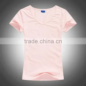 High Quality Plain Fashion Women Custom T-shirts thumbnail-1