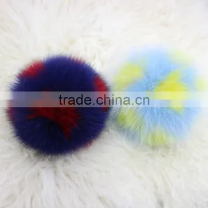 Fashion Luxury Genuine Fox Body Fur Pom Poms Keychain High Quality Bag Charm Accessory Key thumbnail-5