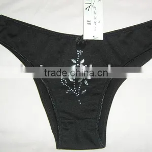 Girls Fancy Black Ladies Thong Sexy Girls Thong g String 0535# thumbnail-1