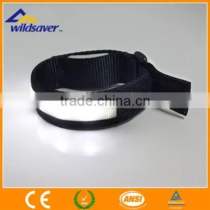 Velcro Custom Fabric Nylon LED Wristband thumbnail-1