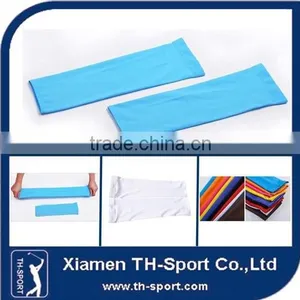 Blue Anti-uv Blank Cycling Arm Compression Sleeve thumbnail-1
