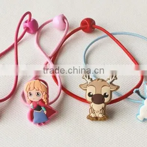 Frozen Cartoon Characters Kids Elastic Hair Tie, Frozen Girl Hair Tie thumbnail-1