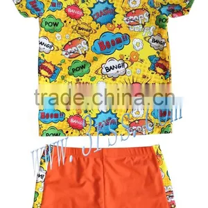 Best-selling Digital Printing Two Pieces Rash Guard Kids Rash Guard for Boys thumbnail-2