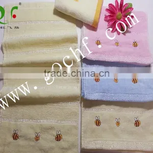 Soft 100% Cotton Cut Pile Embroidered Face Towel thumbnail-3