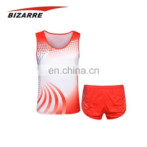 Customized Running Wear Running Singlet With Shorts Set thumbnail-1